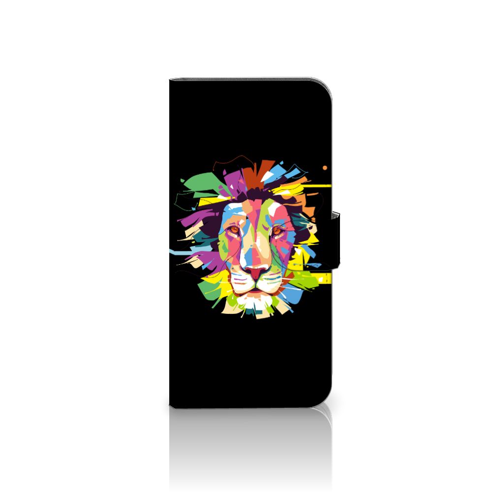 Samsung Galaxy A24 4G Leuk Hoesje Lion Color voorkant kleurrijk ontwerp