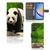 Samsung Galaxy A24 4G Telefoonhoesje met Pasjes Panda panda voorkant achterkant binnenzijde