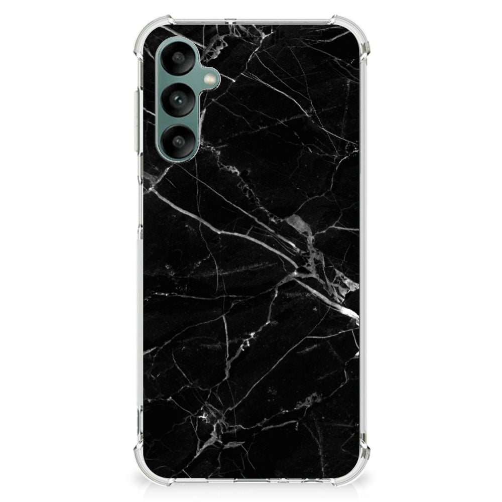 Samsung Galaxy A24 Anti-Shock Hoesje Marmer Zwart - Origineel Cadeau Vader B2C Telecom