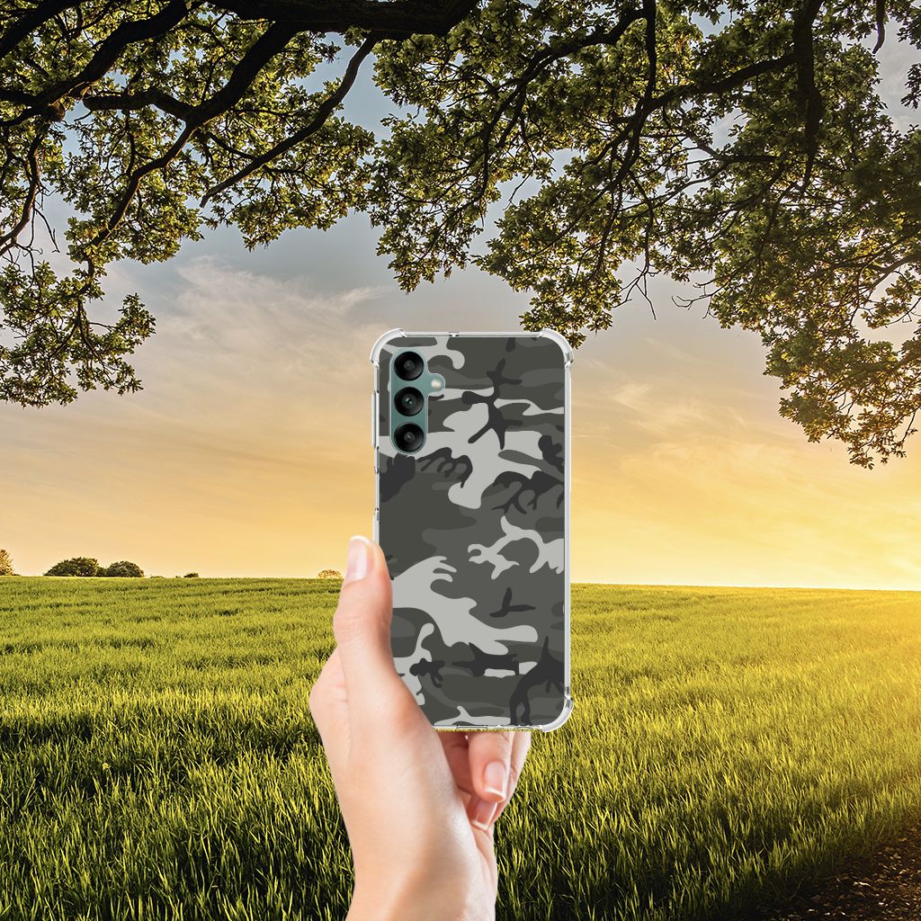 Samsung Galaxy A24 Doorzichtige Silicone Hoesje Army Light B2C Telecom