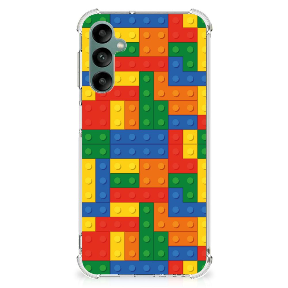 Samsung Galaxy A24 Doorzichtige Silicone Hoesje Blokken B2C Telecom