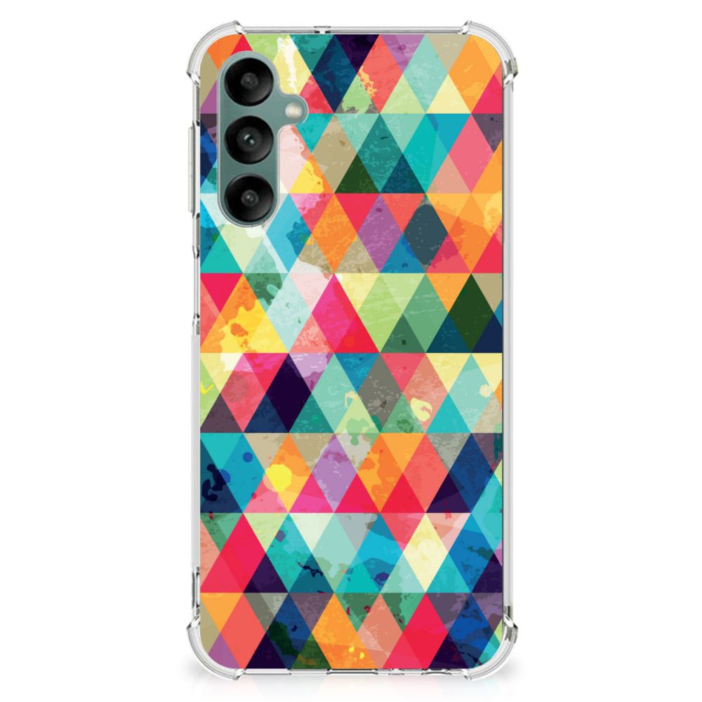 Samsung Galaxy A24 Doorzichtige Silicone Hoesje Geruit B2C Telecom