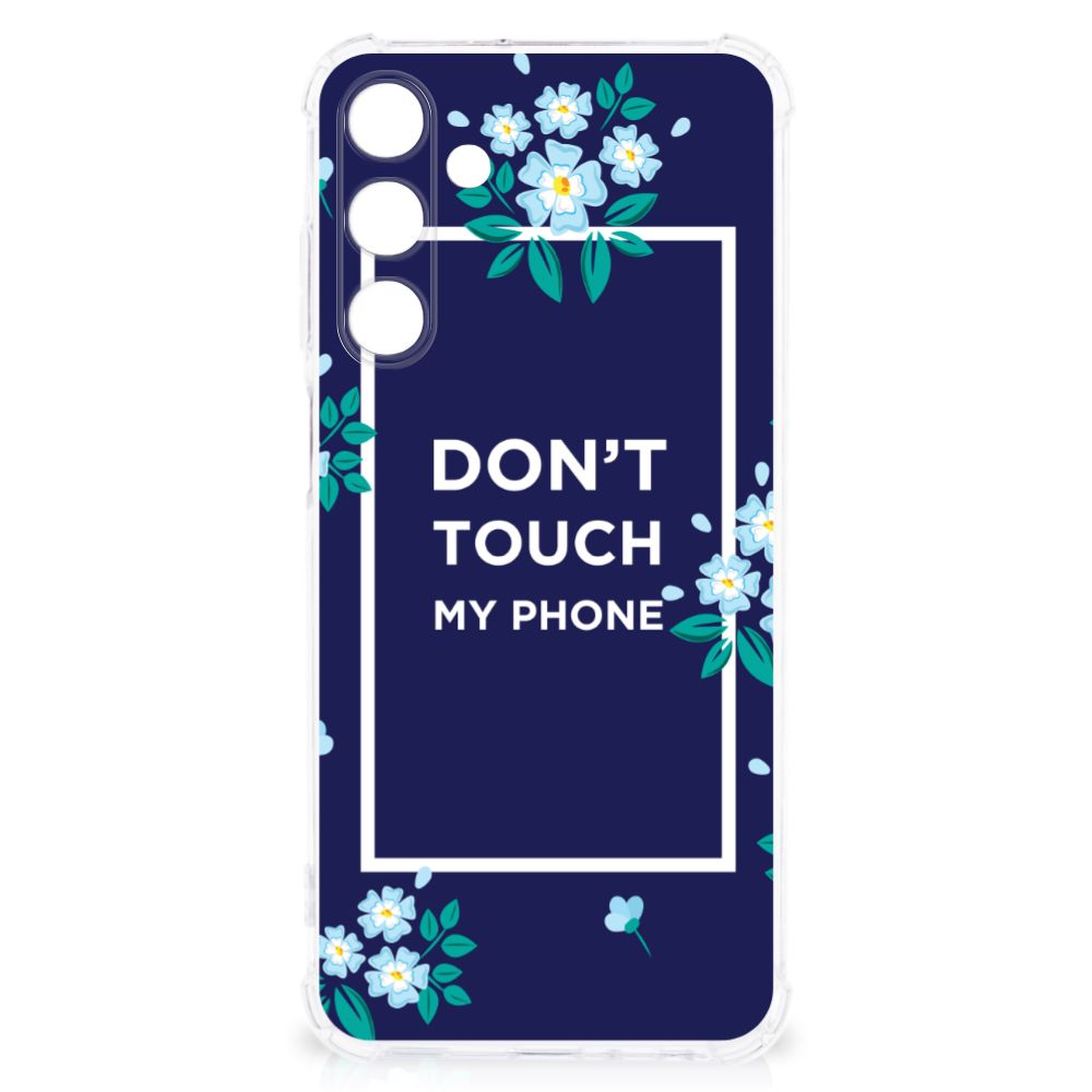 Samsung Galaxy A25 Anti Shock Case Flowers Blue DTMP B2C Telecom