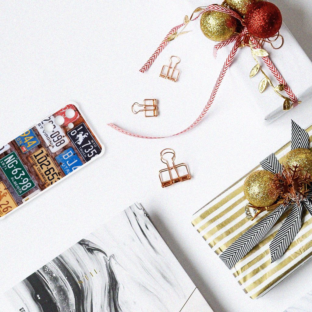 Samsung Galaxy A25 Anti-shock Hoesje met foto Kentekenplaten B2C Telecom