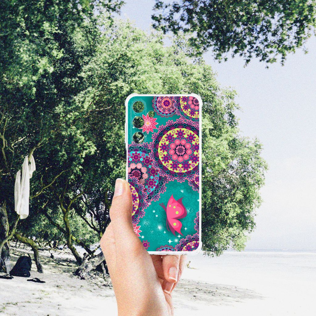 Samsung Galaxy A25 Back Cover Cirkels en Vlinders B2C Telecom