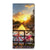 Samsung Galaxy A25 Book Cover Amsterdamse Grachten met roze fiets en zonsondergang, perfect cadeau 🎁 en duurzaam design.