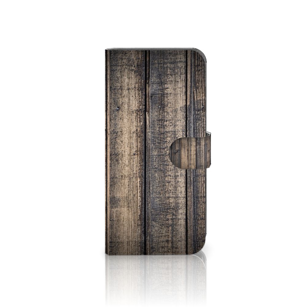Samsung Galaxy A25 Book Style Case Steigerhout bookstyle case steigerhout aanzicht