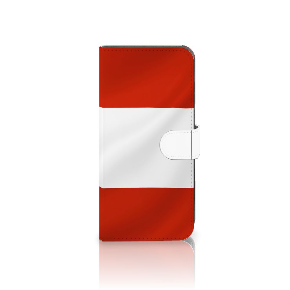 Samsung Galaxy A25 Bookstyle Case Oostenrijk design vlag aanzicht