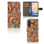 Samsung Galaxy A25 Hoesje Retro met kleurrijk swirl design front en binnenkant met pasjes vakken.