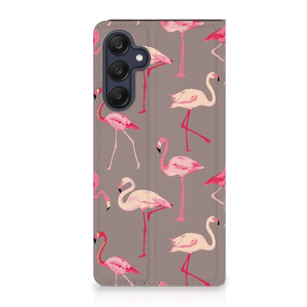 Samsung Galaxy A25 Hoesje maken Flamingo flamingo design voorkant