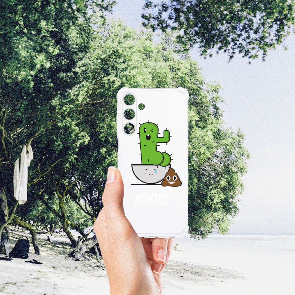 Samsung Galaxy A25 Stevig Bumper Hoesje Cactus Poo B2C Telecom