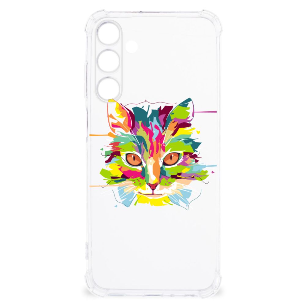 Samsung Galaxy A25 Stevig Bumper Hoesje Cat Color B2C Telecom