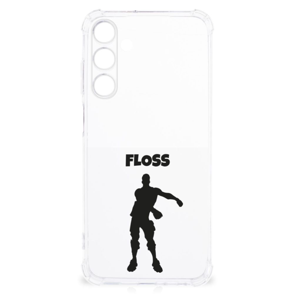 Samsung Galaxy A25 Stevig Bumper Hoesje Floss hoesje ontwerp voorkant