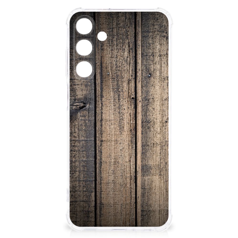 Samsung Galaxy A25 Stevig Telefoonhoesje Steigerhout telefoonhoesje steigerhout achterkant