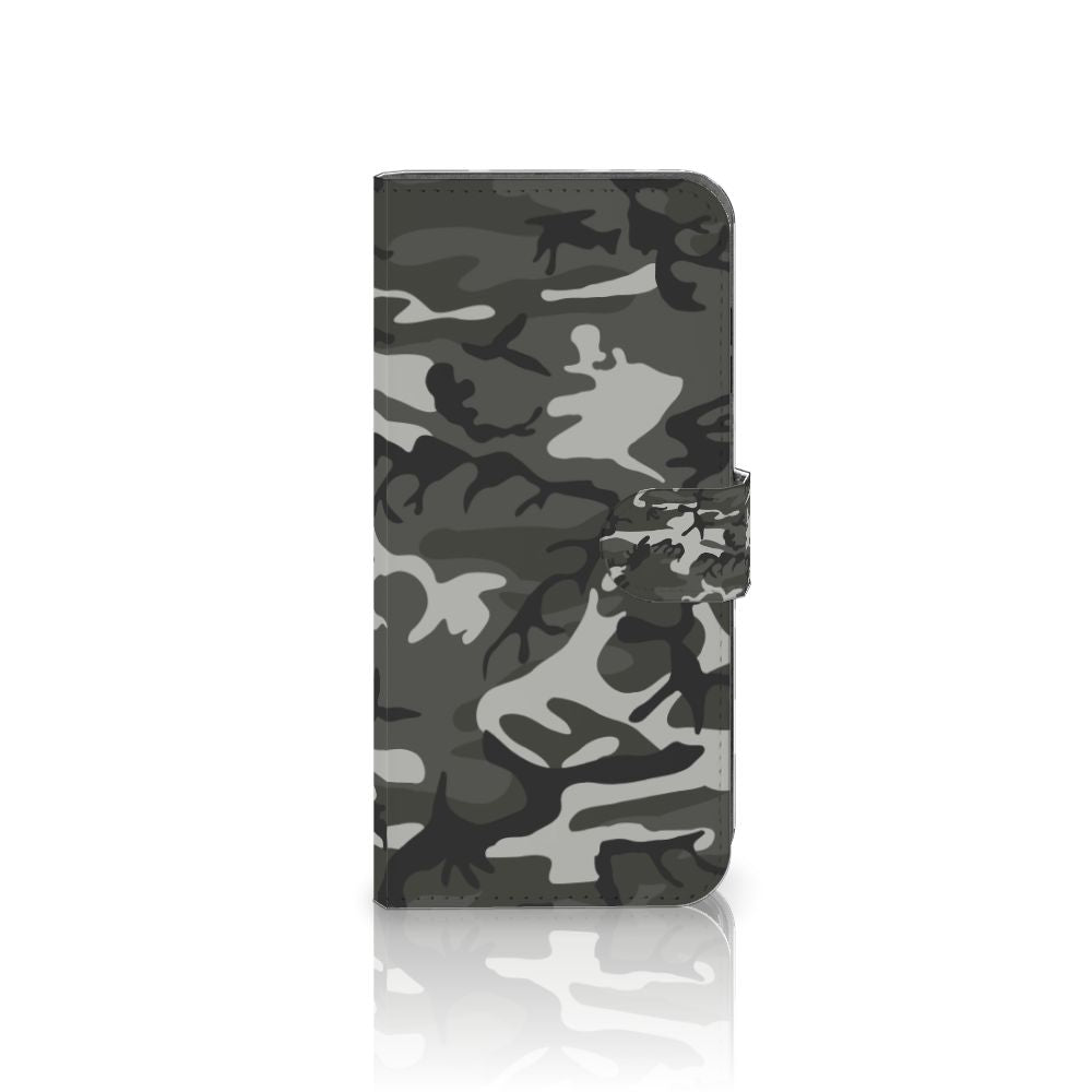 Samsung Galaxy A25 Telefoon Hoesje Army Light telefoonhoes camouflage print vooraanzicht