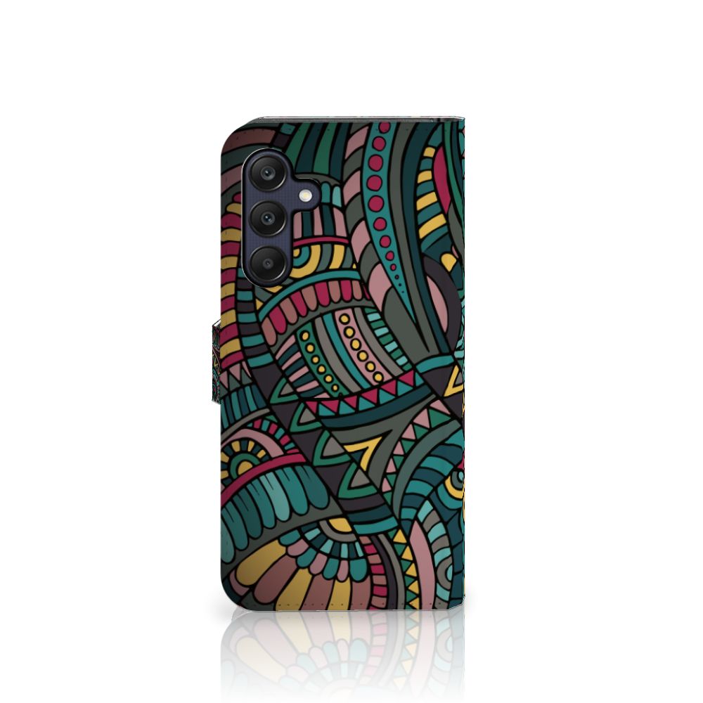 Samsung Galaxy A25 Telefoon Hoesje Aztec telefoonhoesje design aztec aanzicht