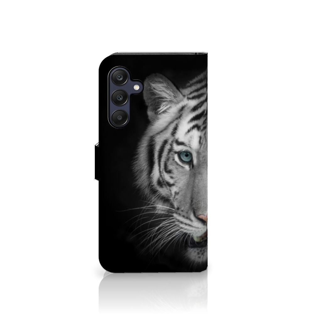 Samsung Galaxy A25 Telefoonhoesje met Pasjes Tijger