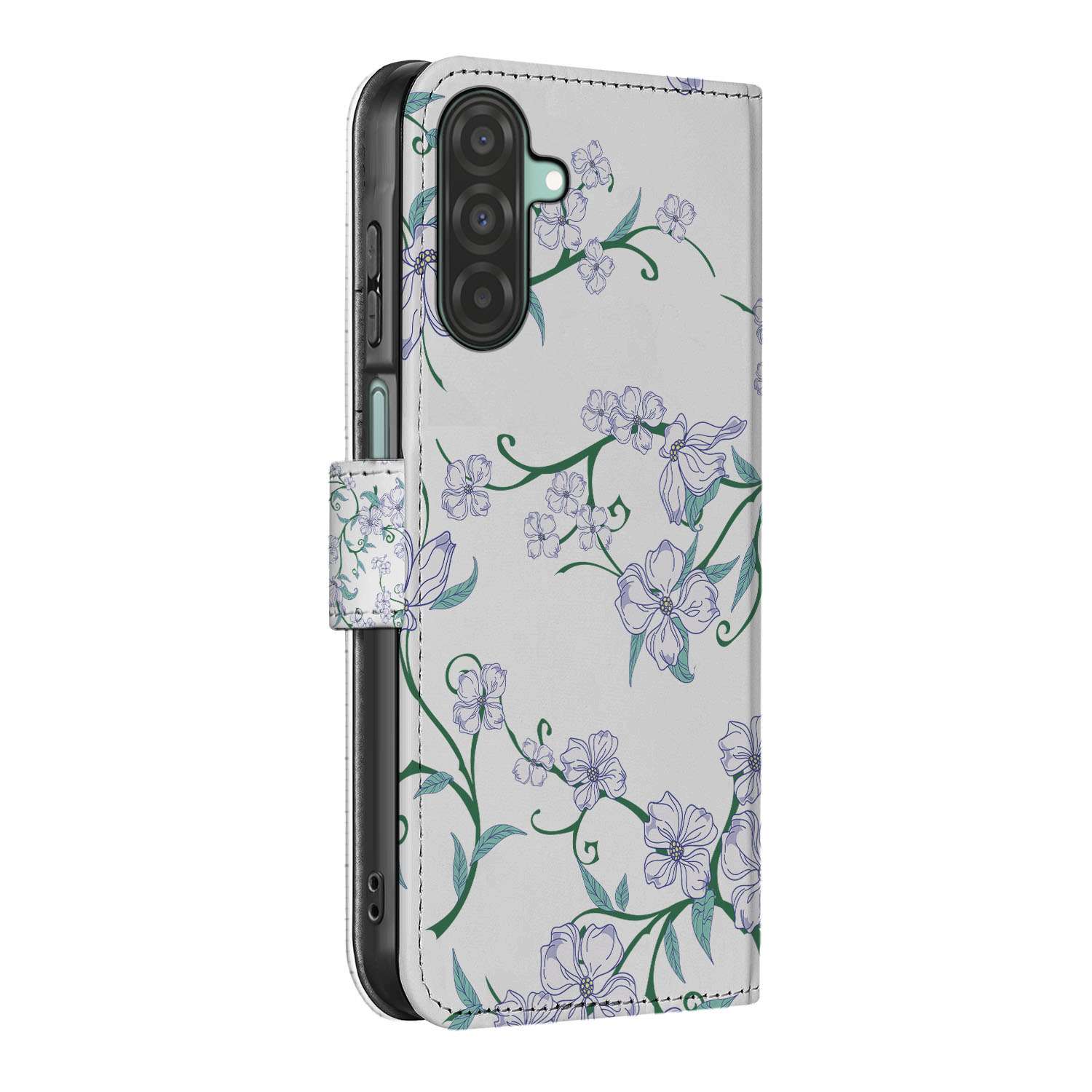 Samsung Galaxy A26 Blossom White Book Case Blossom White zijaanzicht