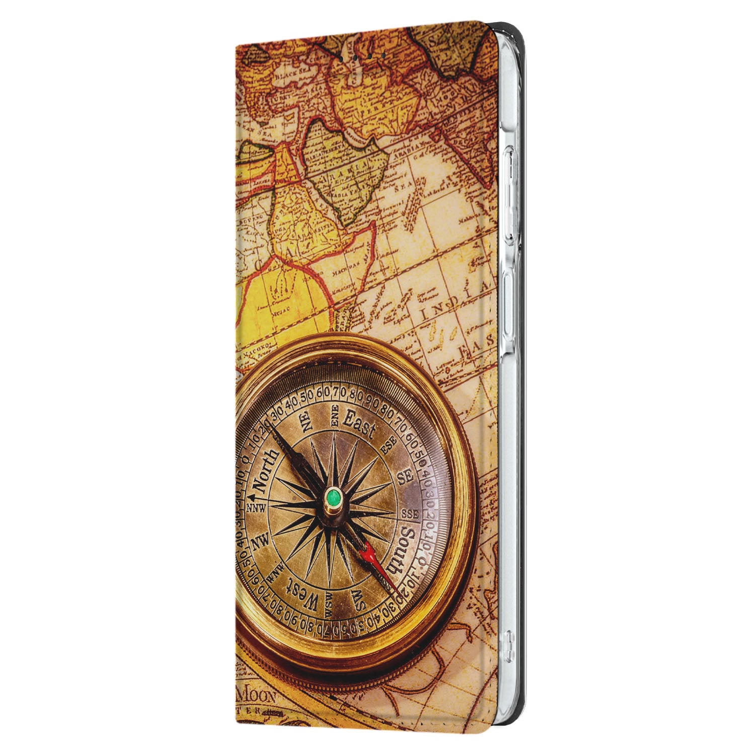 Samsung Galaxy A26 Book Cover Kompas kompas design boek cover zijaanzicht