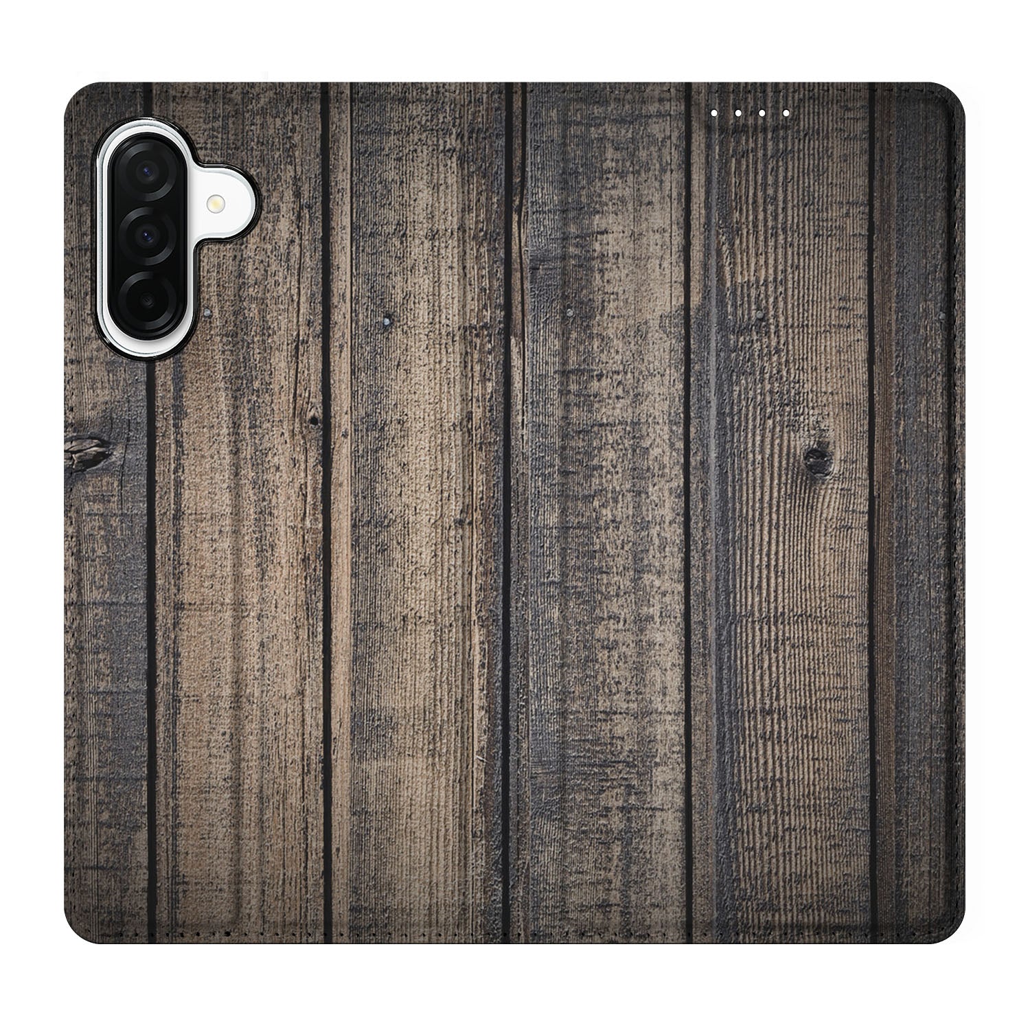 Samsung Galaxy A26 Book Wallet Case Steigerhout houten planken patroon