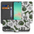 Samsung Galaxy A26 Dinosaurus Book Case dinosaurus ontwerp voorkant achterkant