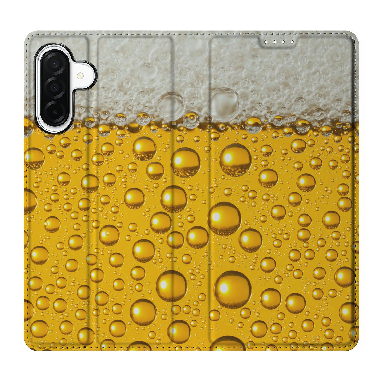 Samsung Galaxy A26 Flip Style Cover Bier bierprint design voorzijde