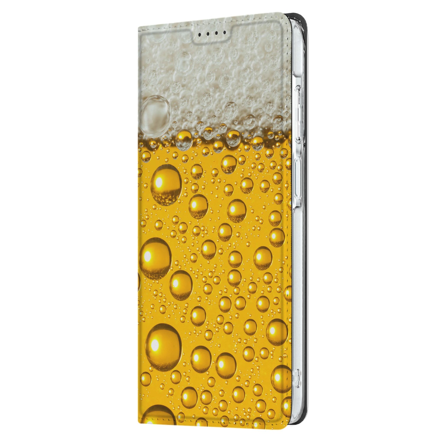 Samsung Galaxy A26 Flip Style Cover Bier bierprint design aanzicht