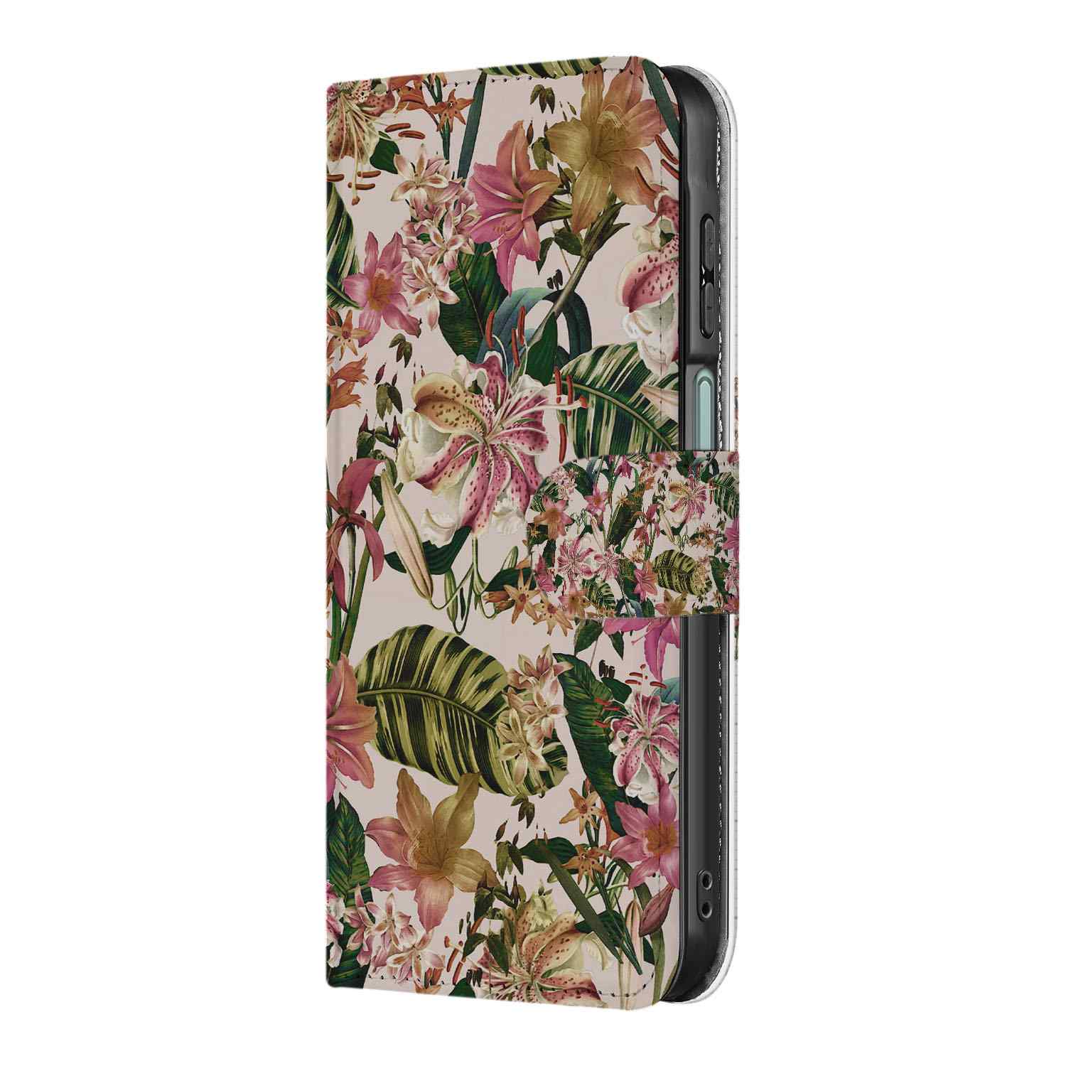 Samsung Galaxy A26 Flowers Book Case Flowers Book case zijaanzicht