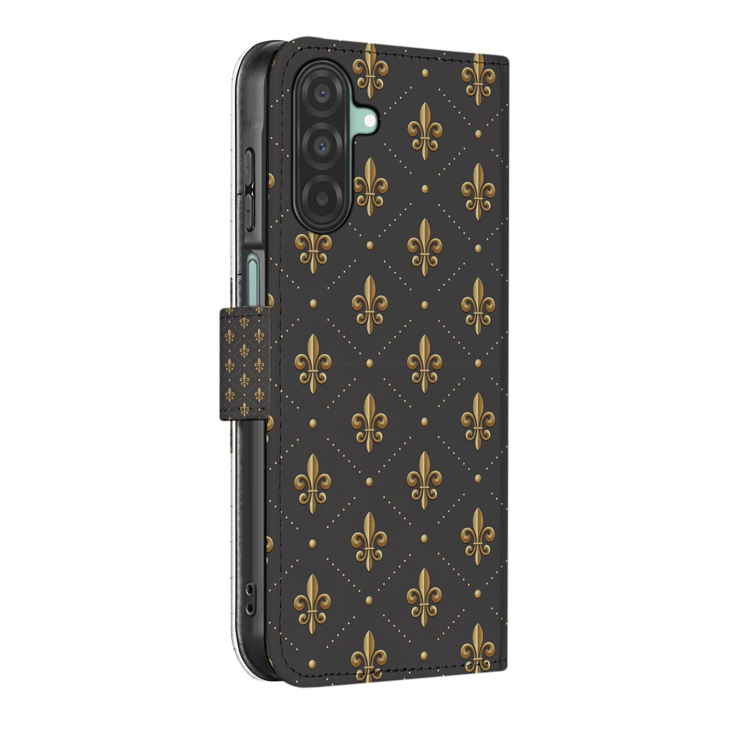 Samsung Galaxy A26 Franse Lelie Book Case Franse Lelie zijkant