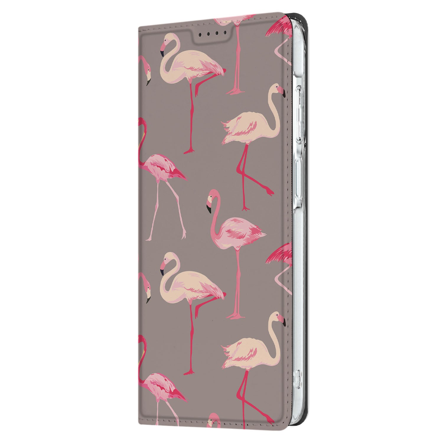 Samsung Galaxy A26 Hoesje maken Flamingo hoesje flamingo design zijaanzicht