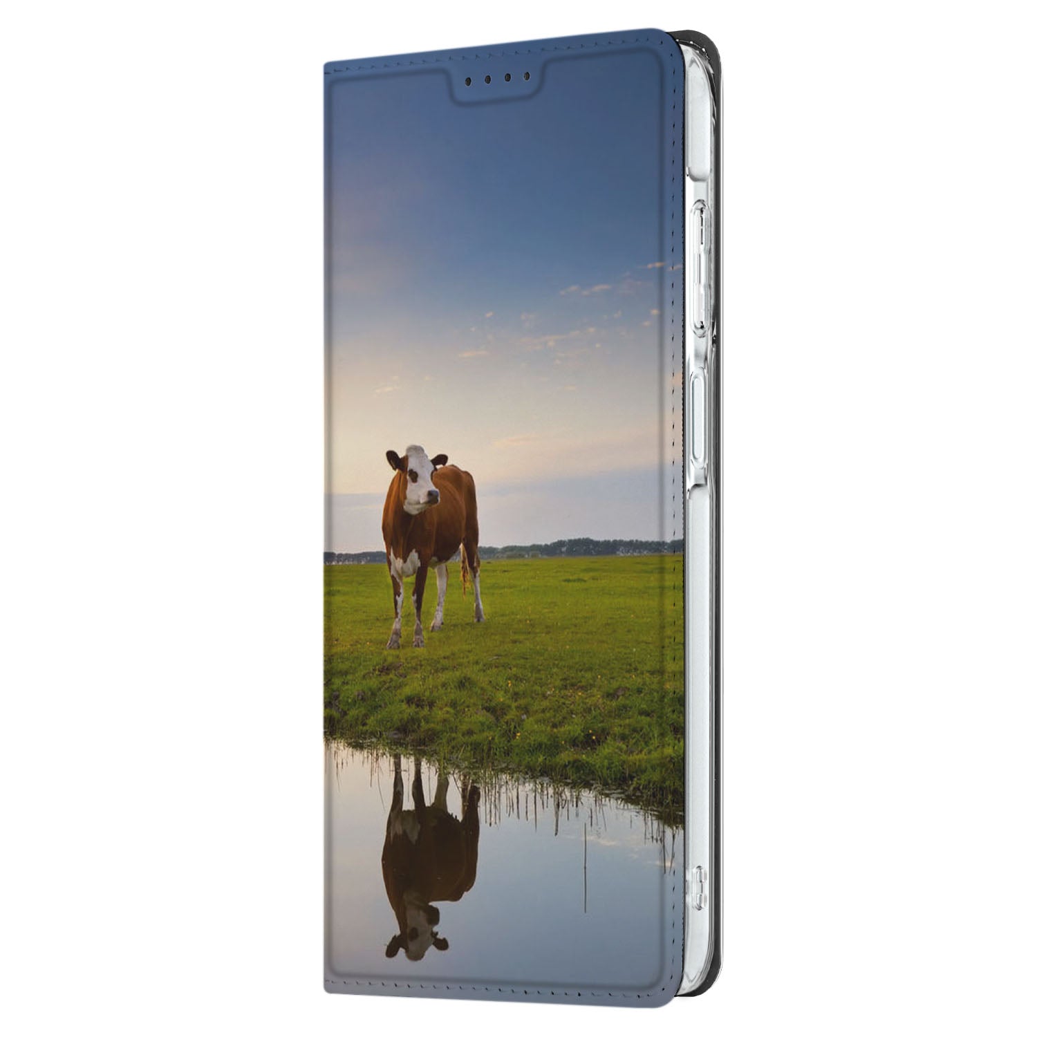 Samsung Galaxy A26 Hoesje maken Koe hoesje koe ondergang zon anzicht