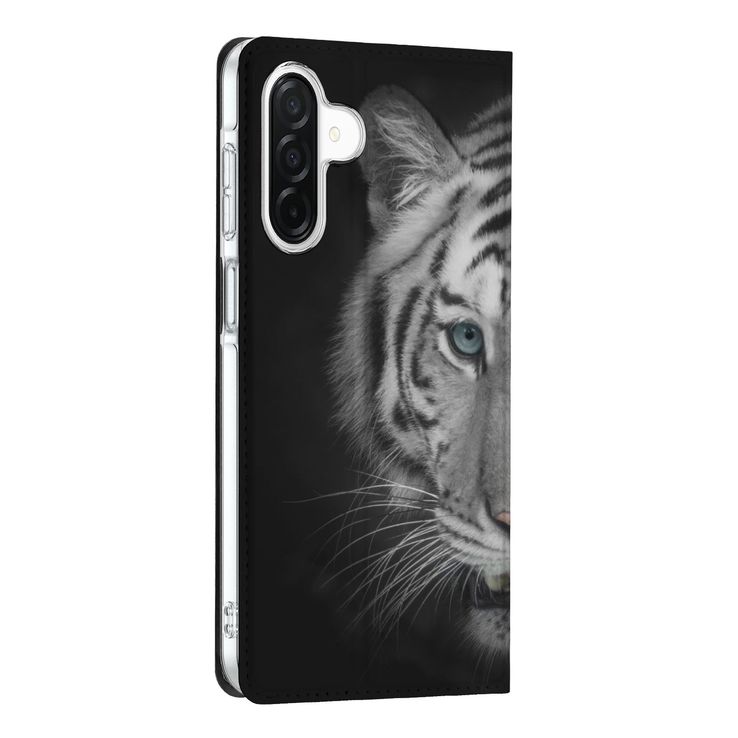 Samsung Galaxy A26 Hoesje maken Tijger hoesje witte tijger zijkant