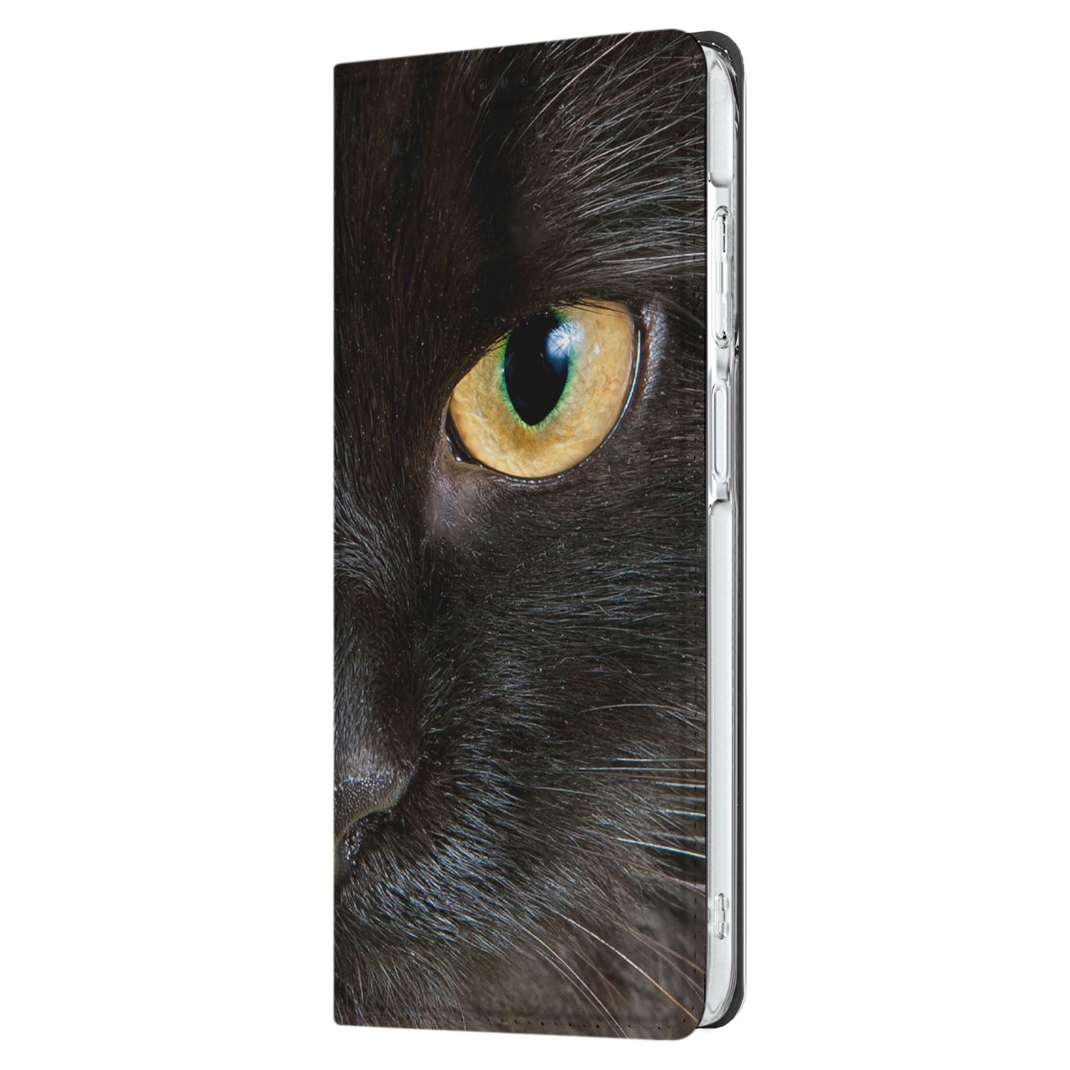 Samsung Galaxy A26 Hoesje maken Zwarte Kat design zwarte kat aanzicht