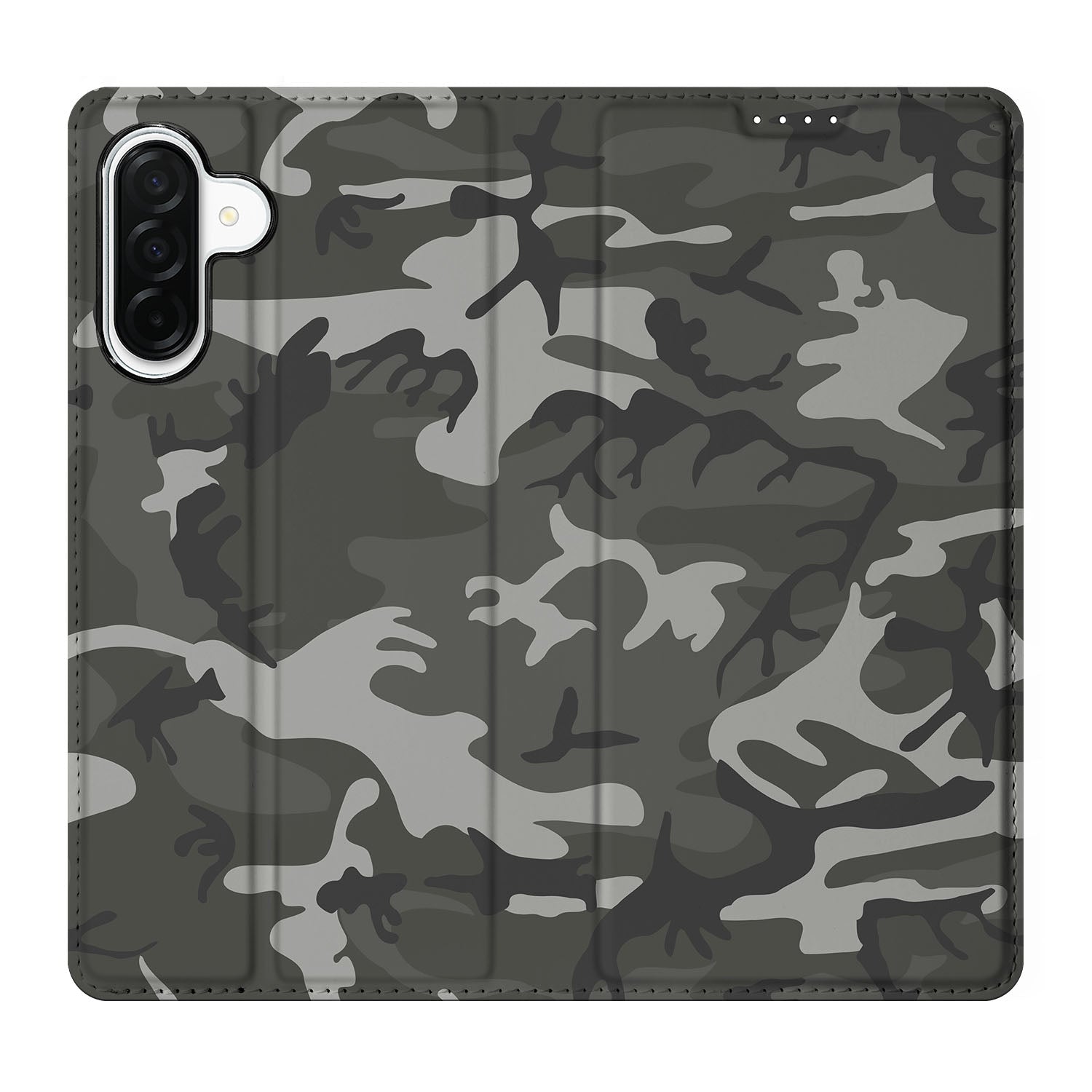 Samsung Galaxy A26 Hoesje met Magneet Army Light camouflage design bovenaanzicht