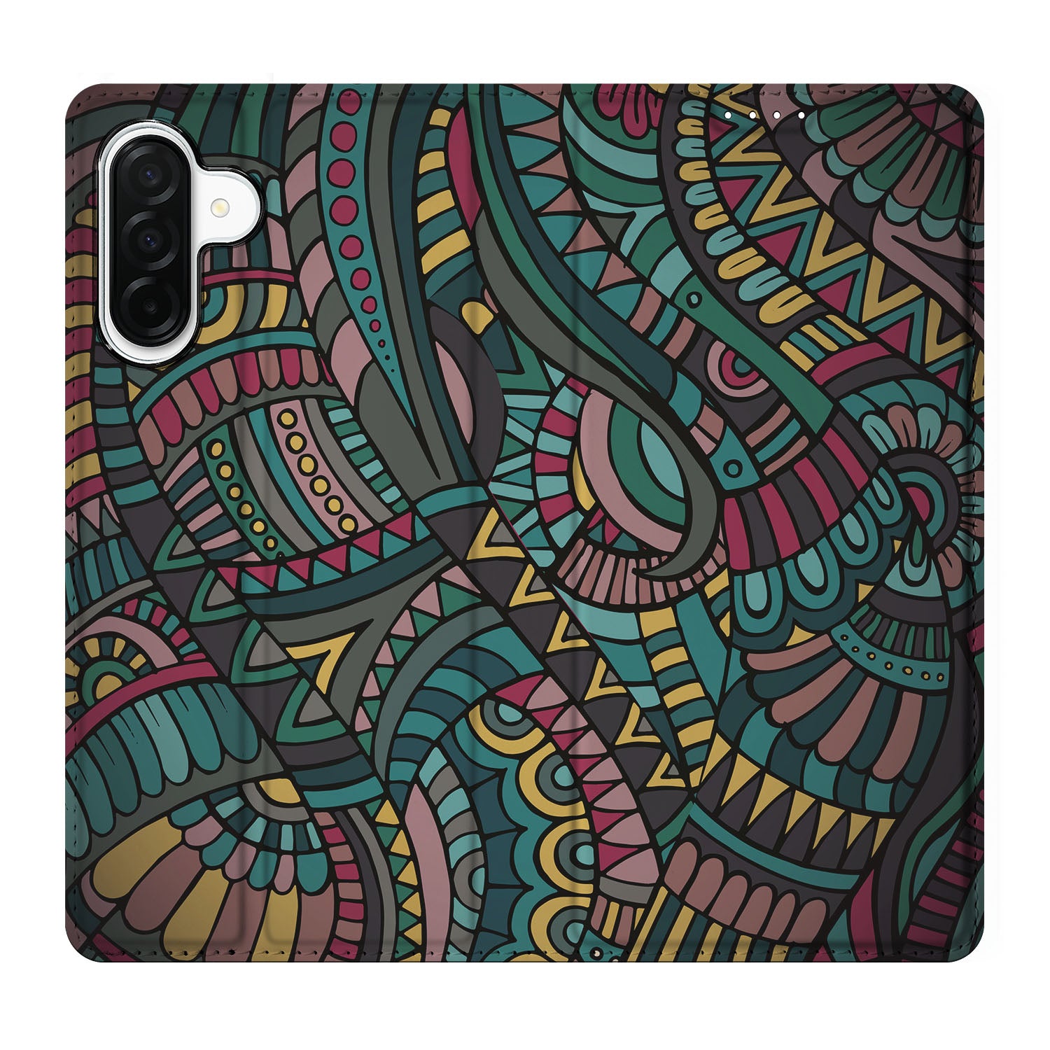 Samsung Galaxy A26 Hoesje met Magneet Aztec artistiek ontwerp retro volledige case