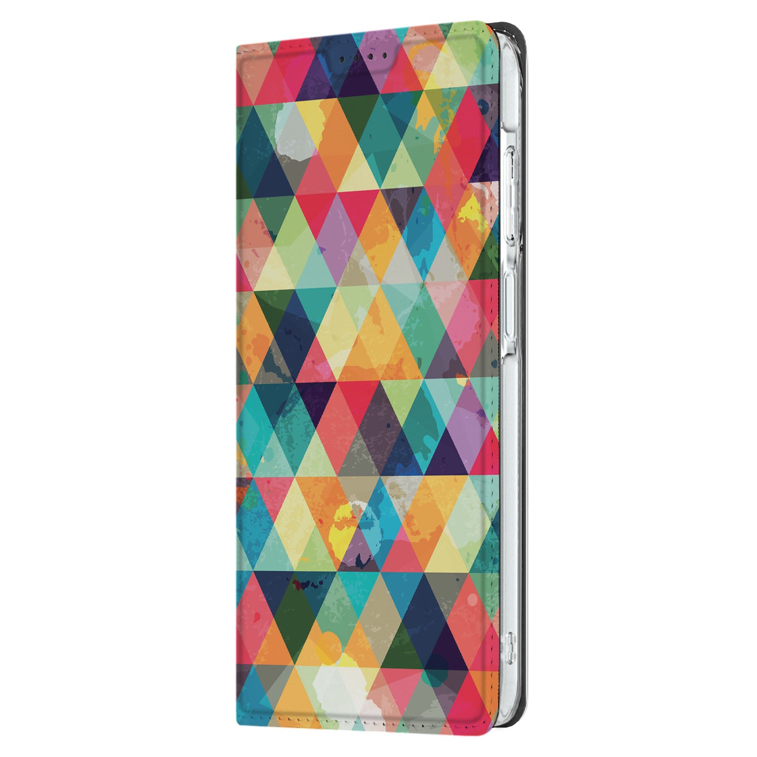 Samsung Galaxy A26 Hoesje met Magneet Geruit design ruitjes zijkant