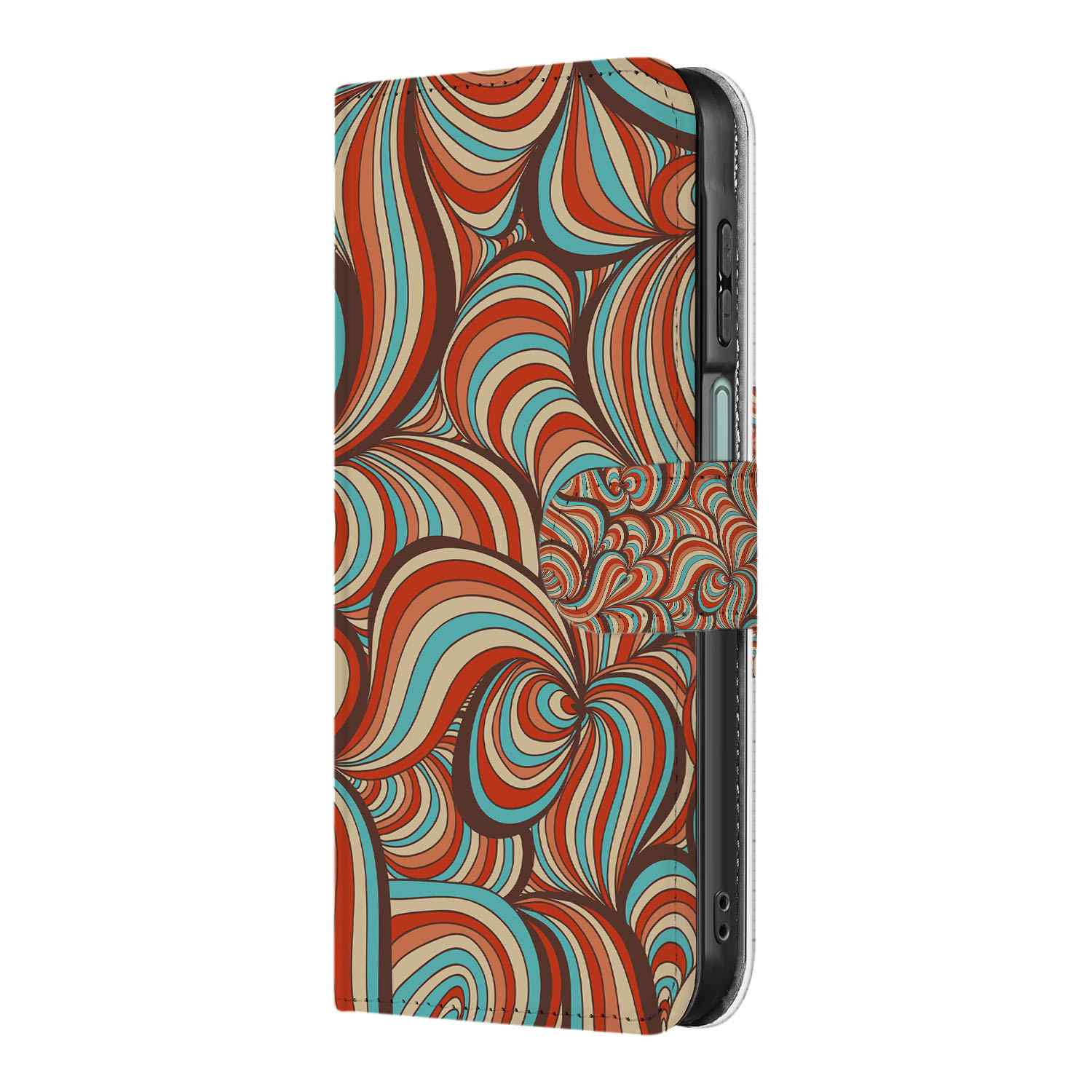 Samsung Galaxy A26 Retro Book Case retro design zijkant