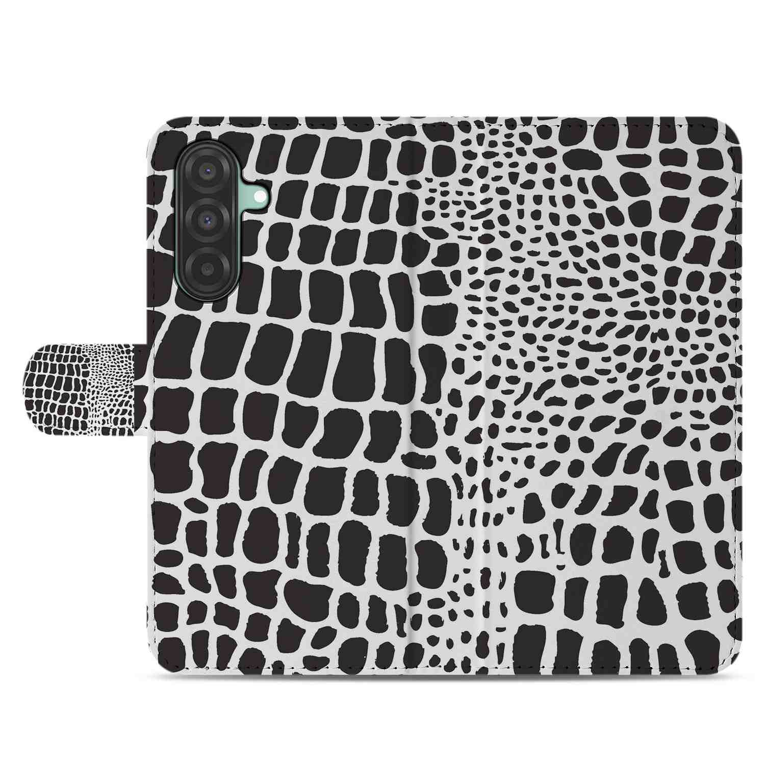 Samsung Galaxy A26 Slangenprint Book Case slangenprint achterkant design