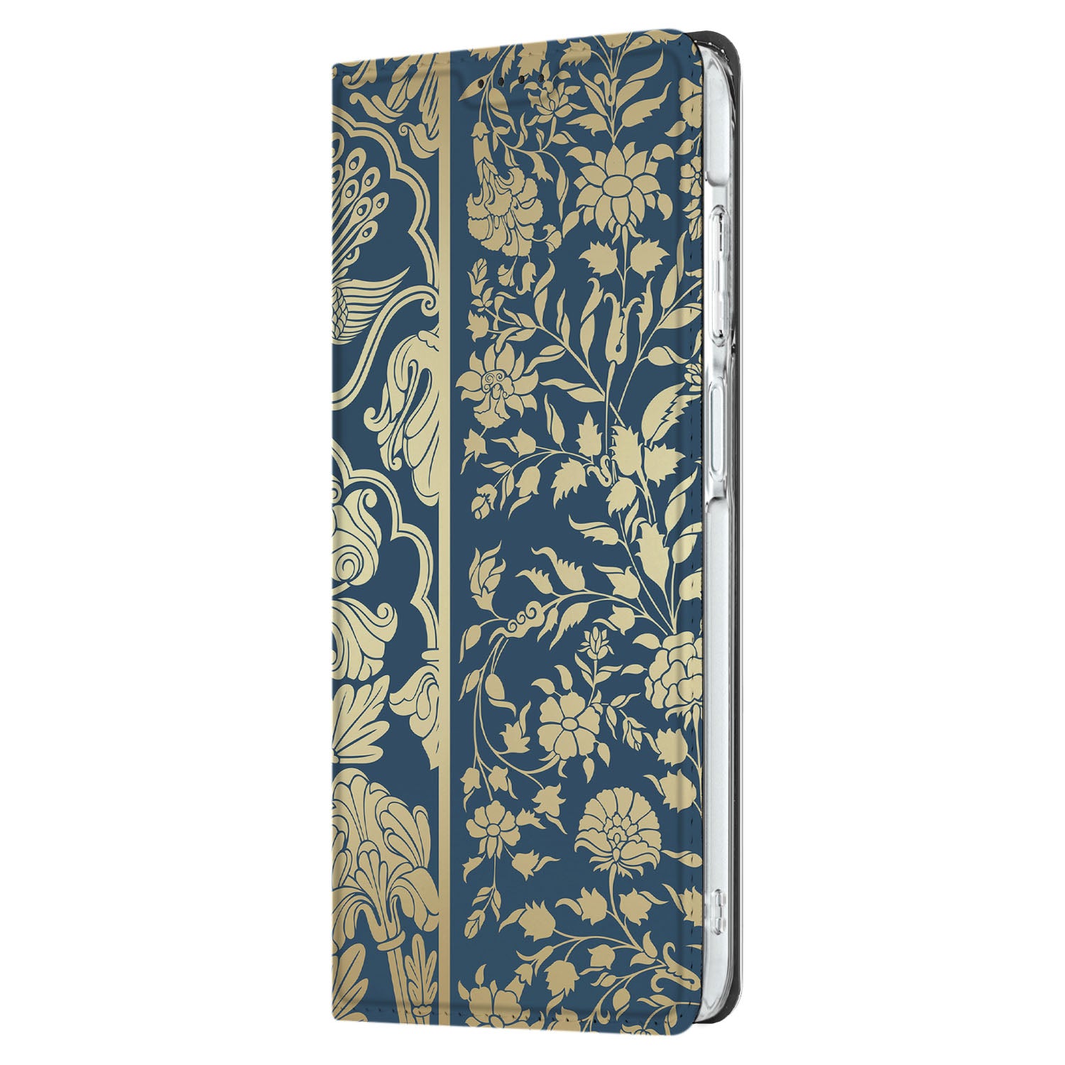Samsung Galaxy A26 Smart Cover Beige Flowers design beige flowers aanzicht