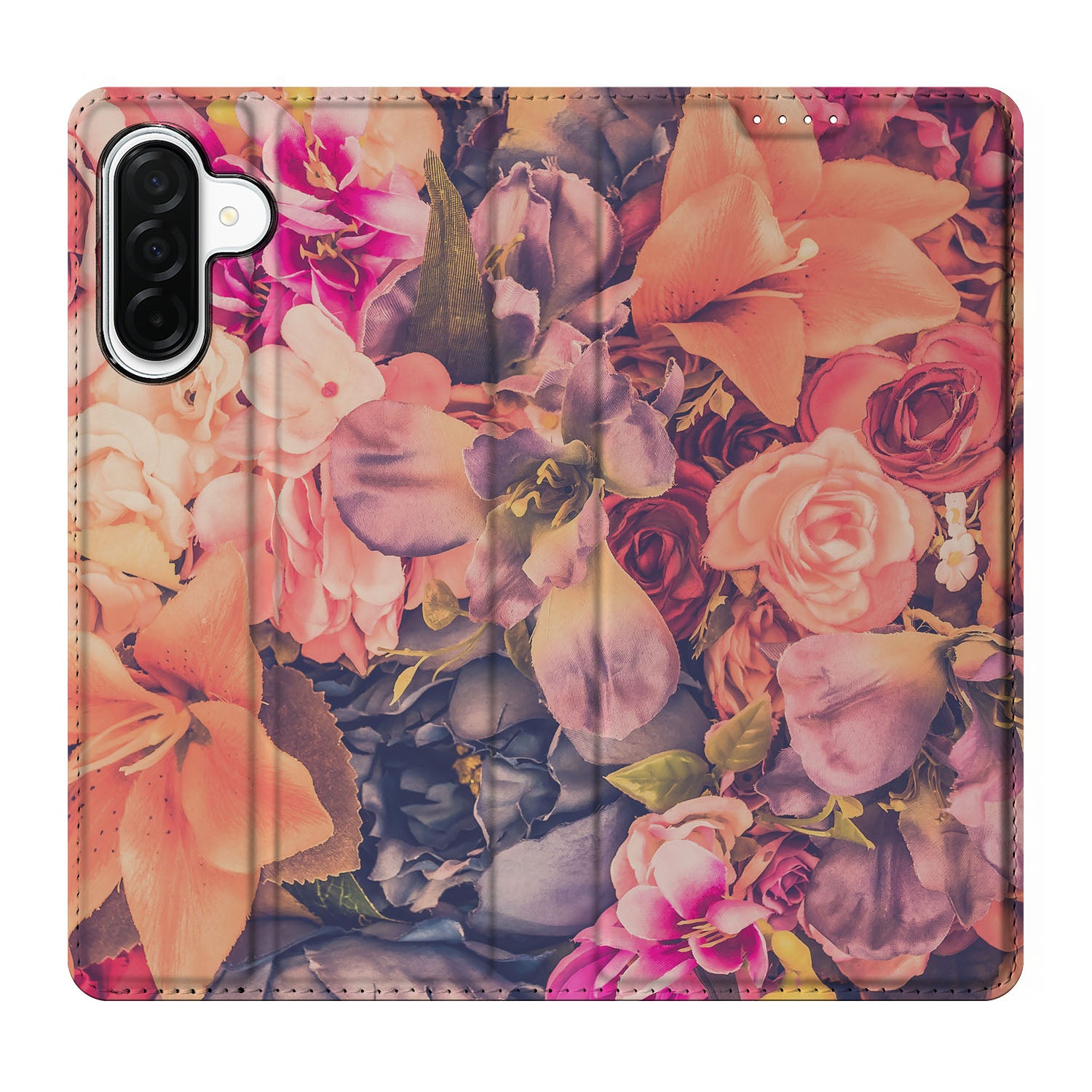 Samsung Galaxy A26 Smart Cover Bosje Bloemen bloemen kleurrijk design vooraan