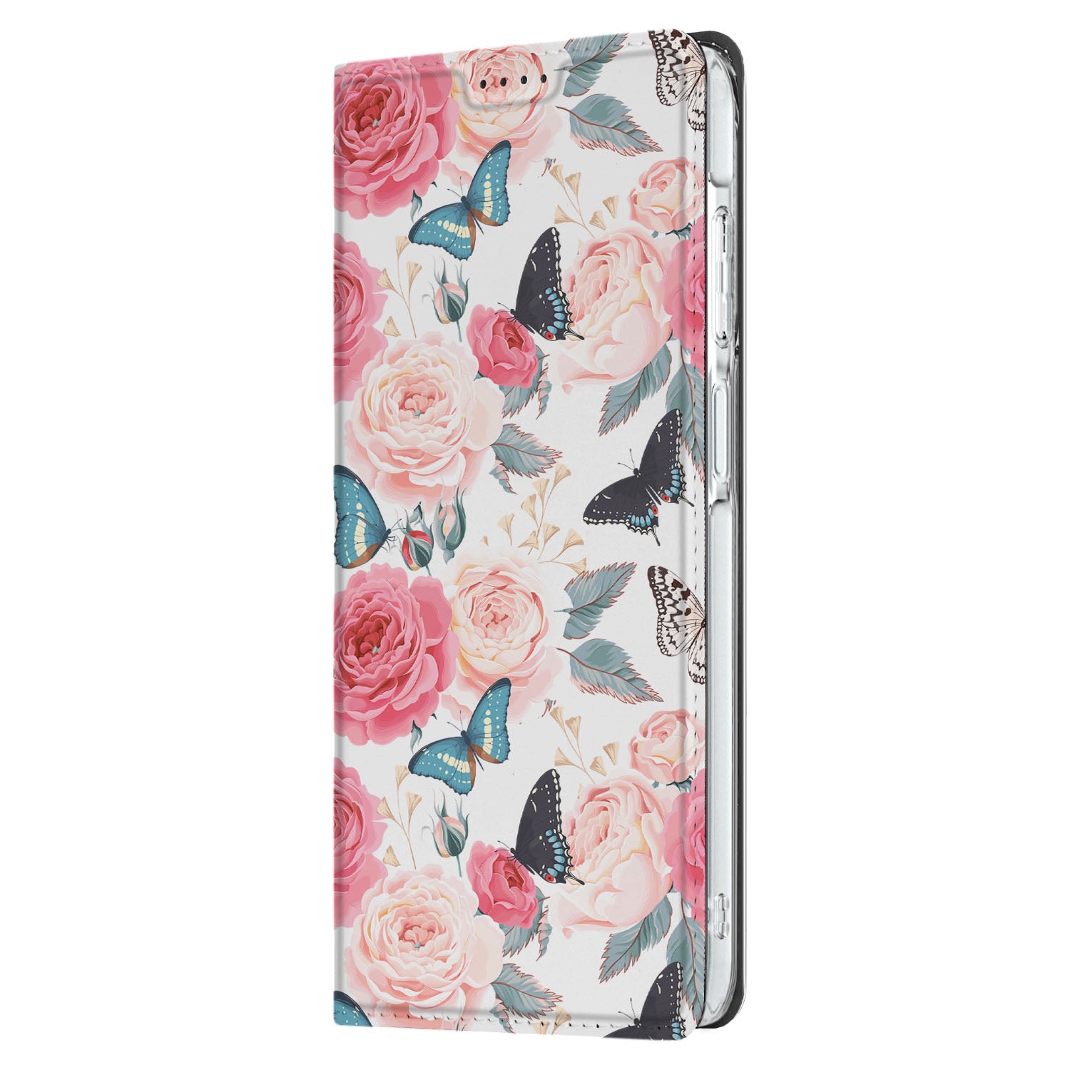 Samsung Galaxy A26 Smart Cover Butterfly Roses design bloemen vlinders