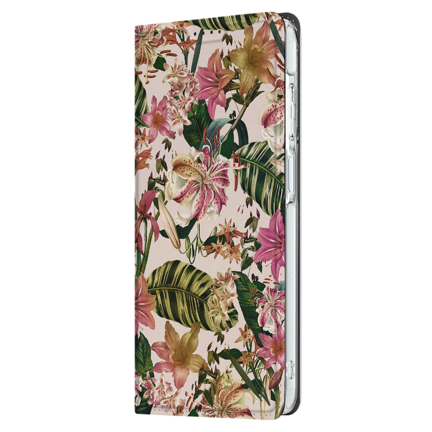 Samsung Galaxy A26 Smart Cover Flowers bloemen design zijaanzicht