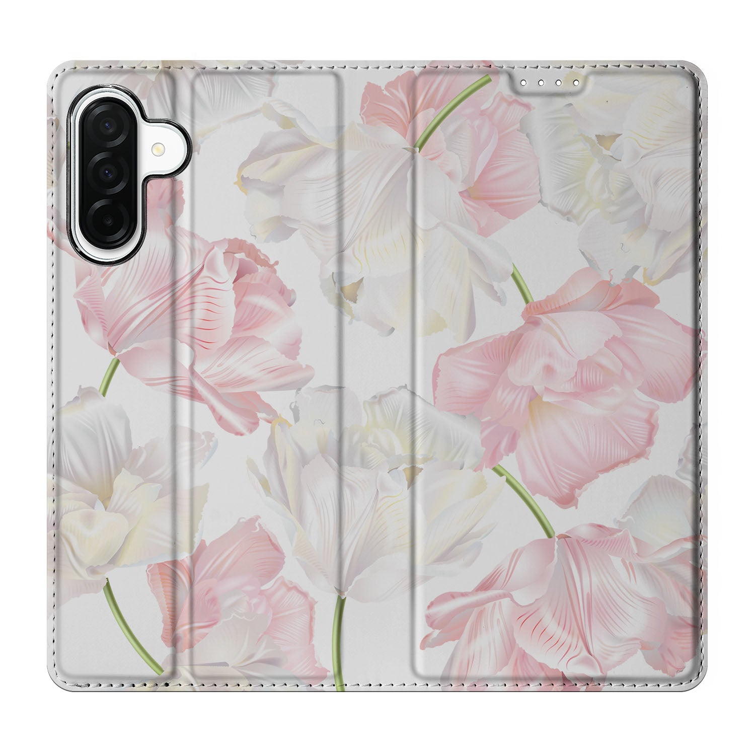 Samsung Galaxy A26 Smart Cover Lovely Flowers bloemen ontwerp voorkant