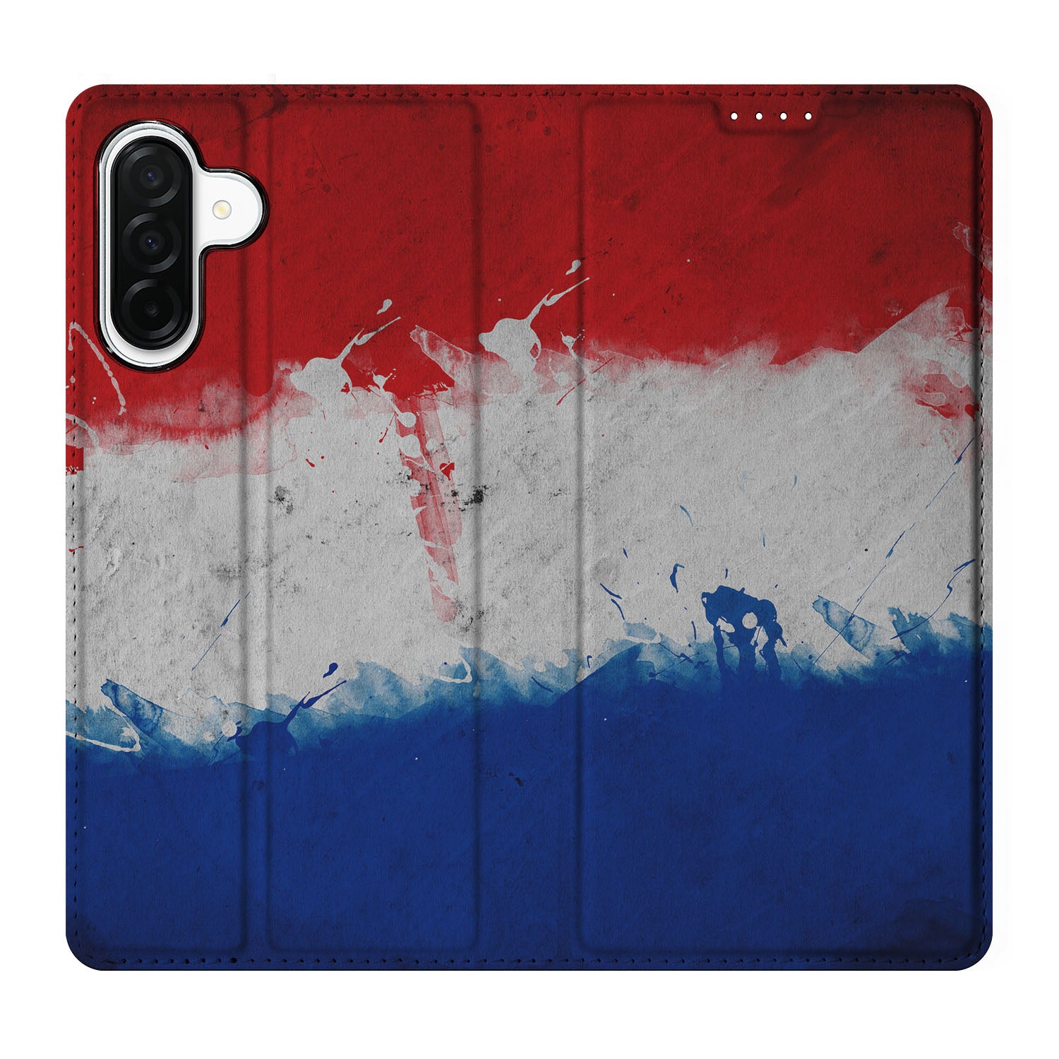 Samsung Galaxy A26 Standcase Nederland design Nederlandse vlag aanzicht