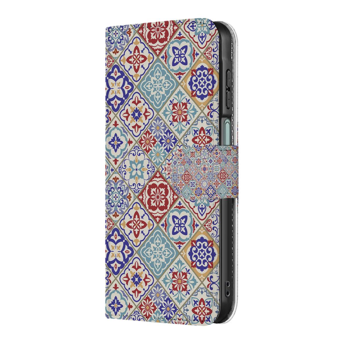 Samsung Galaxy A26 Tiles Color Book Case Tiles Color aanzicht