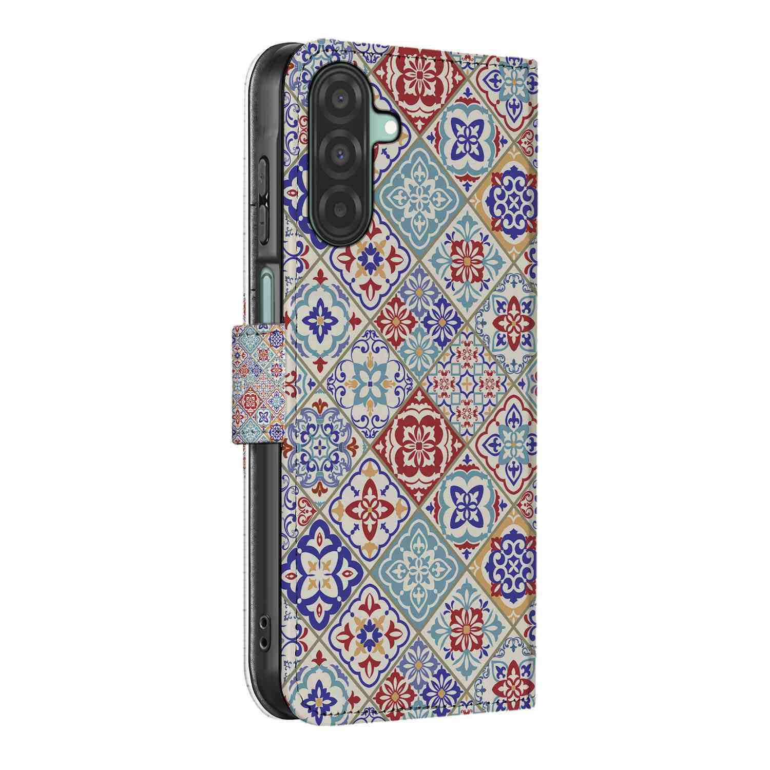 Samsung Galaxy A26 Tiles Color Book Case Tiles Color zijaanzicht