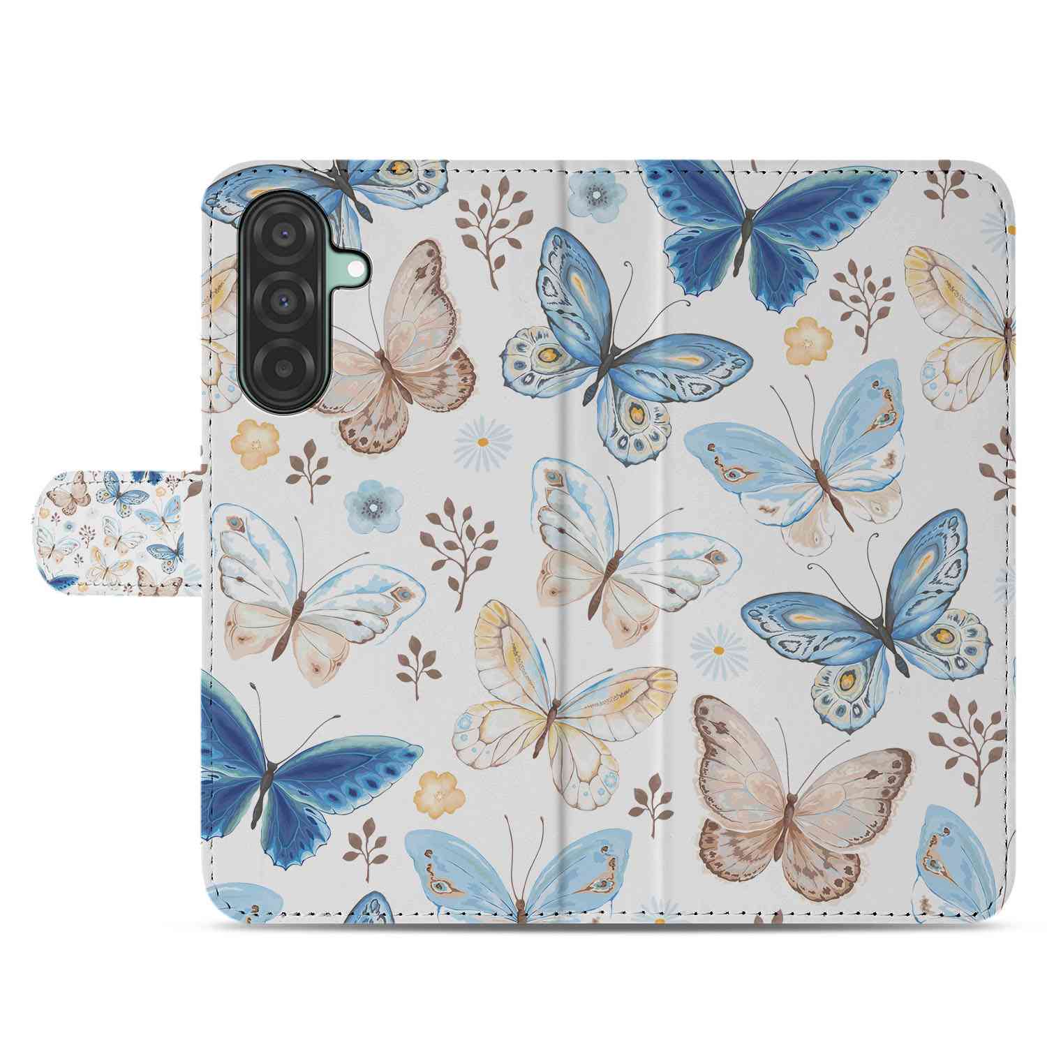 Samsung Galaxy A26 Vlinder Book Case vlinder design voorkant