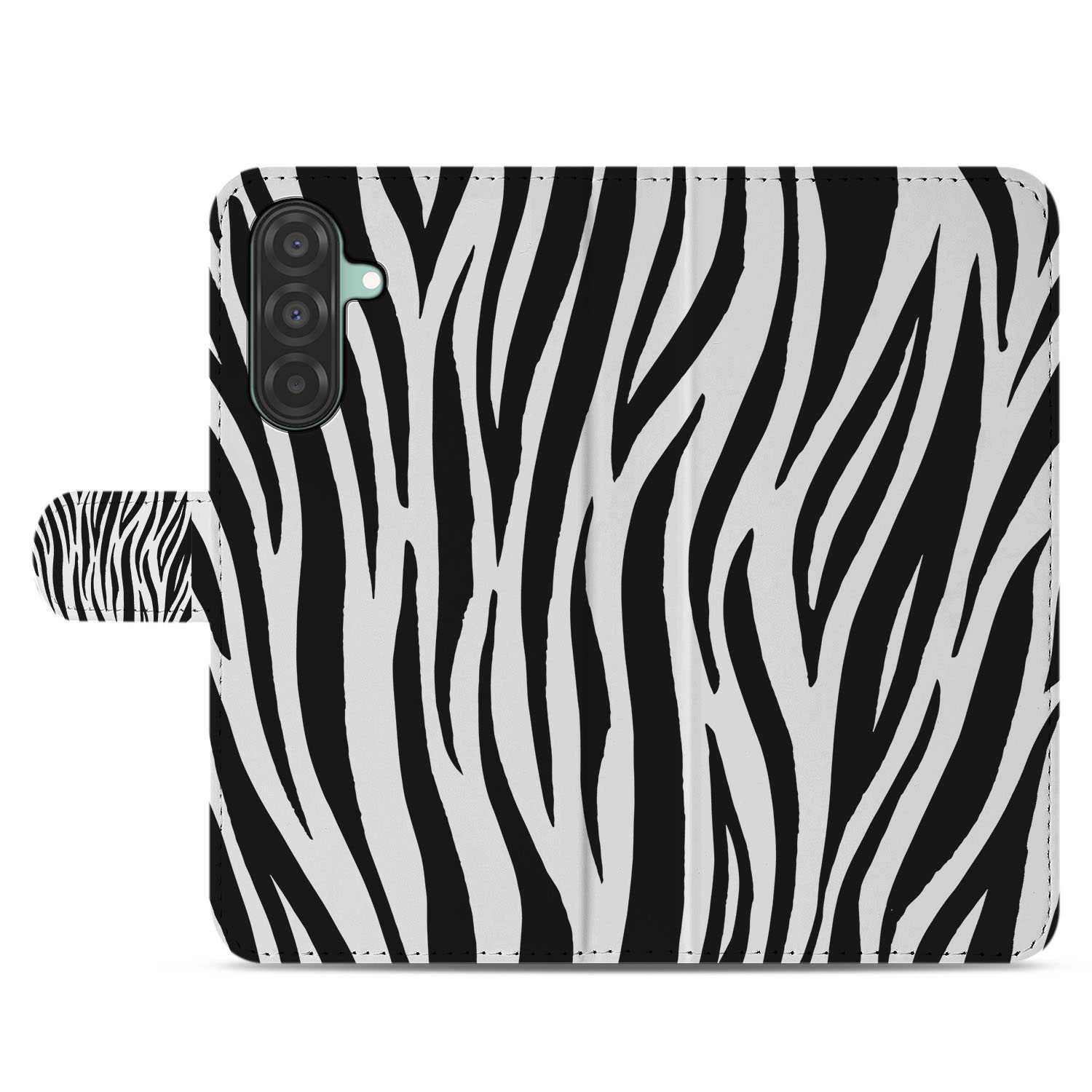Samsung Galaxy A26 Zebra Book Case zebra design achterkant