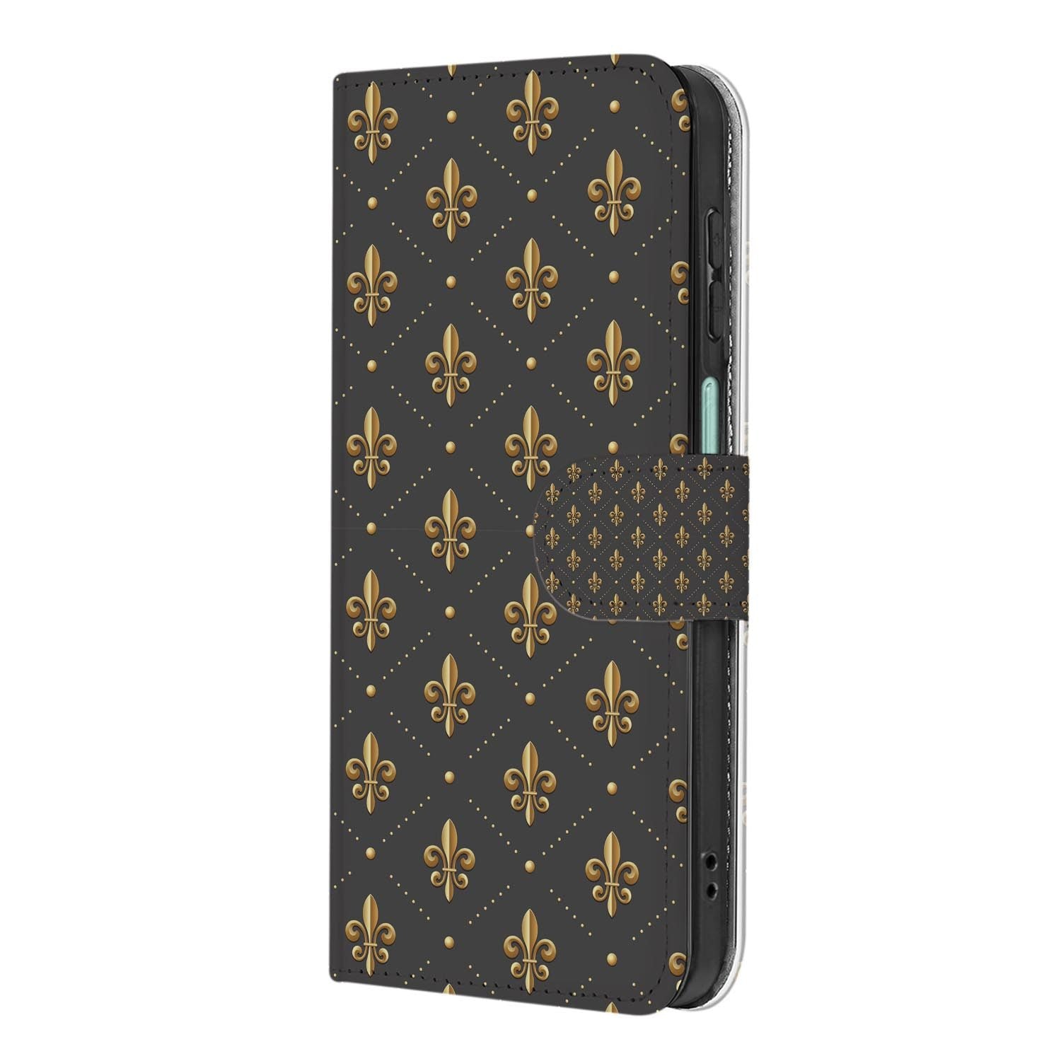 Samsung Galaxy A27 bookcase Franse Lelie, achterkant met camera-uitsparing