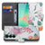 Samsung Galaxy A27 bookcase Bird Flowers, voorkant met gesloten klep